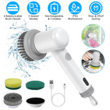 Homeora cordless power scrubber in white