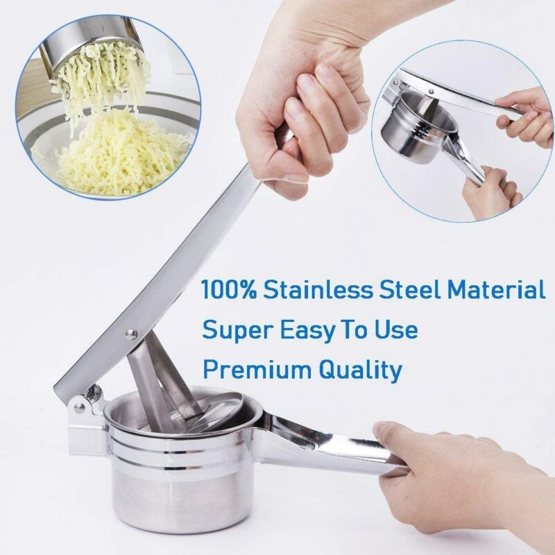 Trinity Stainless Steel Potato Presser Manual Juice Presser Potato Clay Presser Multifunctional Kitchen Tool