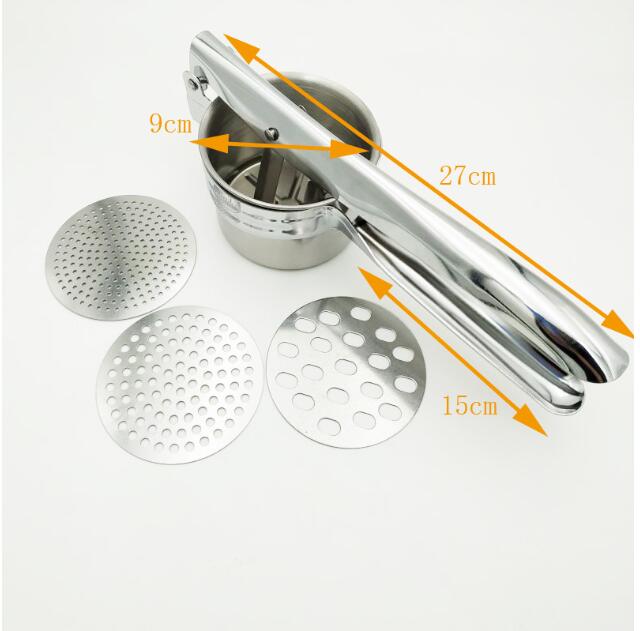 Trinity Stainless Steel Potato Presser Manual Juice Presser Potato Clay Presser Multifunctional Kitchen Tool