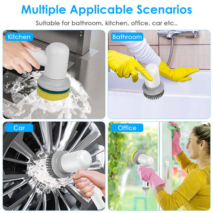 Homeora cordless power scrubber in white